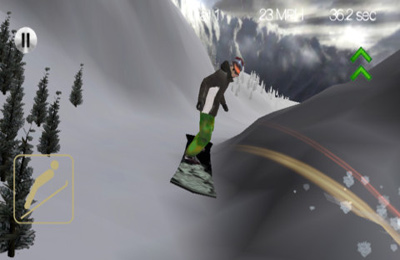 Gameplay screenshots of the Snowboarding+ for iPad, iPhone or iPod.