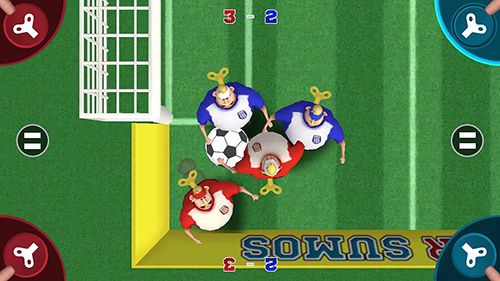 Gameplay screenshots of the Soccer sumos for iPad, iPhone or iPod.