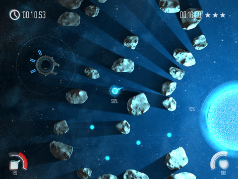 Gameplay screenshots of the Solar Flux Pocket for iPad, iPhone or iPod.