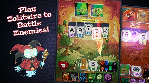 Gameplay screenshots of the Solitairica for iPad, iPhone or iPod.