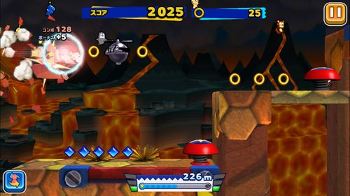 Gameplay screenshots of the Sonic: Runners for iPad, iPhone or iPod.