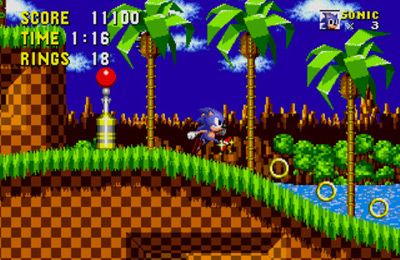 Gameplay screenshots of the Sonic the Hedgehog for iPad, iPhone or iPod.