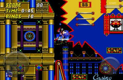Gameplay screenshots of the Sonic the Hedgehog 2 for iPad, iPhone or iPod.