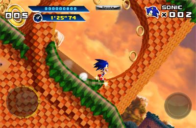 Gameplay screenshots of the Sonic The Hedgehog 4 Episode I for iPad, iPhone or iPod.