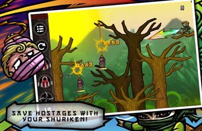 Gameplay screenshots of the Sough Ninja for iPad, iPhone or iPod.