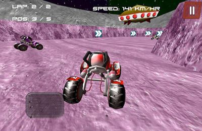 Gameplay screenshots of the Space Buggy 3D ( Racing Game) for iPad, iPhone or iPod.