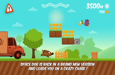 Gameplay screenshots of the Space Dog Run for iPad, iPhone or iPod.