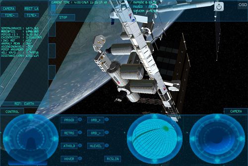 Gameplay screenshots of the Space simulator for iPad, iPhone or iPod.