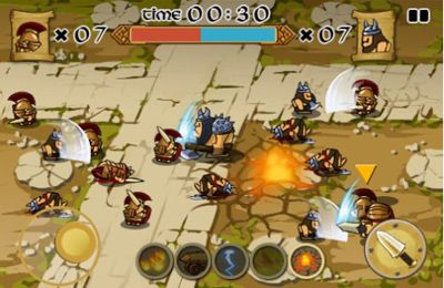 Gameplay screenshots of the Spartans vs Vikings for iPad, iPhone or iPod.