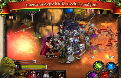 Gameplay screenshots of the Spartans vs Zombies Defense for iPad, iPhone or iPod.