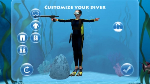 Gameplay screenshots of the Spearfishing 2 Pro for iPad, iPhone or iPod.