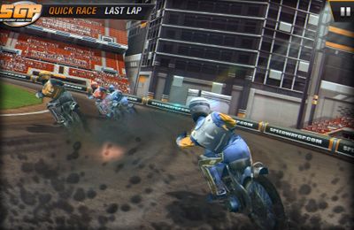Gameplay screenshots of the Speedway GP 2011 for iPad, iPhone or iPod.