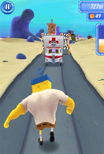 Gameplay screenshots of the Sponge Bob: Sponge on the run for iPad, iPhone or iPod.