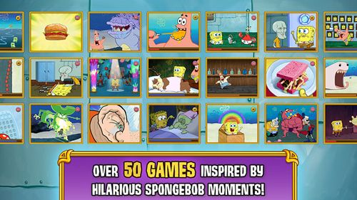 Gameplay screenshots of the Sponge Bob's: Game frenzy for iPad, iPhone or iPod.