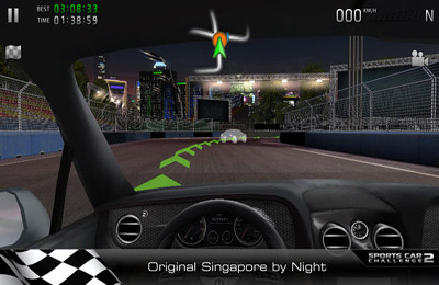 Gameplay screenshots of the Sports Car Challenge 2 for iPad, iPhone or iPod.