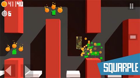 Gameplay screenshots of the Squarple for iPad, iPhone or iPod.
