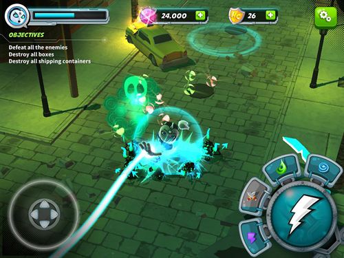 Gameplay screenshots of the Stan Lee's hero command for iPad, iPhone or iPod.