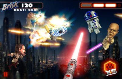 Gameplay screenshots of the Star Wars: Brisksaber for iPad, iPhone or iPod.