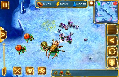 Gameplay screenshots of the Starfront: Collision for iPad, iPhone or iPod.