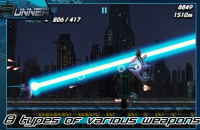 Gameplay screenshots of the Steel Runner for iPad, iPhone or iPod.