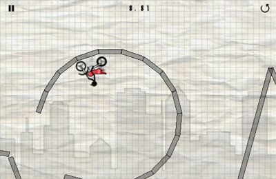 Gameplay screenshots of the Stick Stunt Biker for iPad, iPhone or iPod.