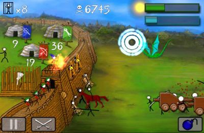Gameplay screenshots of the Stick wars for iPad, iPhone or iPod.