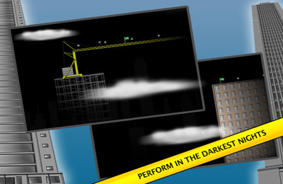 Gameplay screenshots of the Stickman Base Jumper for iPad, iPhone or iPod.