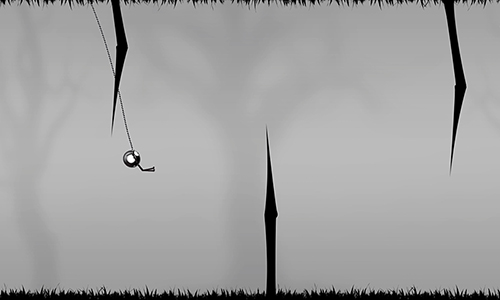 Gameplay screenshots of the Stickman: Forest swing for iPad, iPhone or iPod.