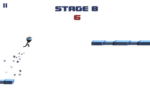 Gameplay screenshots of the Stickman: Impossible run for iPad, iPhone or iPod.