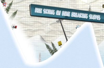 Gameplay screenshots of the Stickman Ski Racer for iPad, iPhone or iPod.