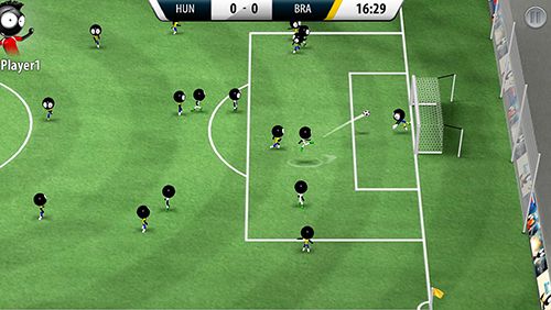 Gameplay screenshots of the Stickman soccer 2016 for iPad, iPhone or iPod.