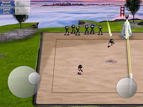 Gameplay screenshots of the Stickman volleyball for iPad, iPhone or iPod.