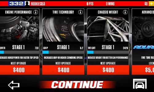 Gameplay screenshots of the Stock car racing for iPad, iPhone or iPod.