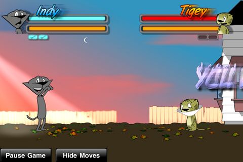 Gameplay screenshots of the Street cat fighter for iPad, iPhone or iPod.
