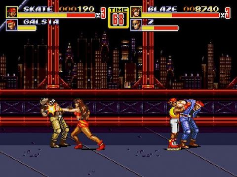 Gameplay screenshots of the Streets of rage 2 for iPad, iPhone or iPod.