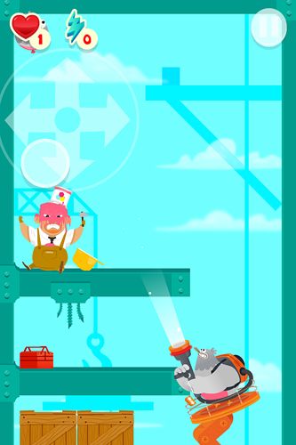 Gameplay screenshots of the Stupid pigeon 3: Splash for iPad, iPhone or iPod.