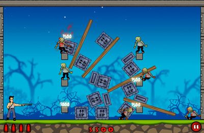 Gameplay screenshots of the Stupid Zombies for iPad, iPhone or iPod.