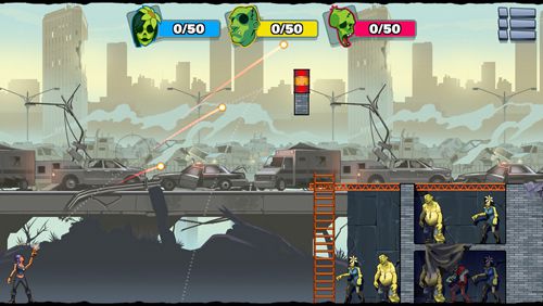 Gameplay screenshots of the Stupid zombies 3 for iPad, iPhone or iPod.