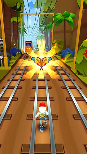 Gameplay screenshots of the Subway Surfers: Madagascar for iPad, iPhone or iPod.