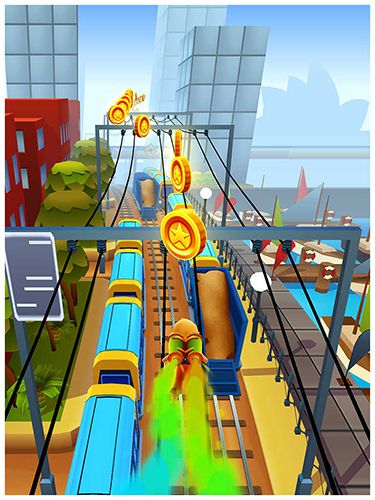 Gameplay screenshots of the Subway surfers: Sydney for iPad, iPhone or iPod.