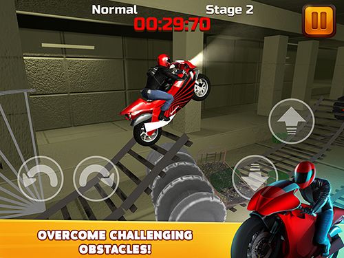 Gameplay screenshots of the Subway moto escape for iPad, iPhone or iPod.
