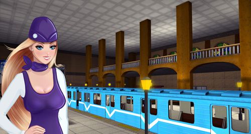 Gameplay screenshots of the Subway simulator 3D: Deluxe for iPad, iPhone or iPod.
