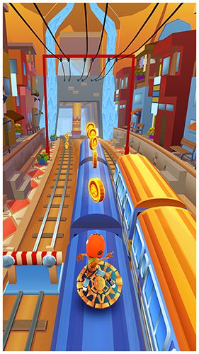 Gameplay screenshots of the Subway surfers: Peru for iPad, iPhone or iPod.