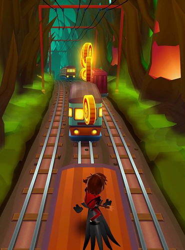 Gameplay screenshots of the Subway surfers: Transylvania for iPad, iPhone or iPod.