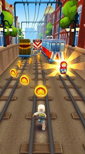 Gameplay screenshots of the Subway surfers: World tour Moscow for iPad, iPhone or iPod.