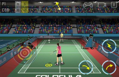 Gameplay screenshots of the Super Badminton for iPad, iPhone or iPod.