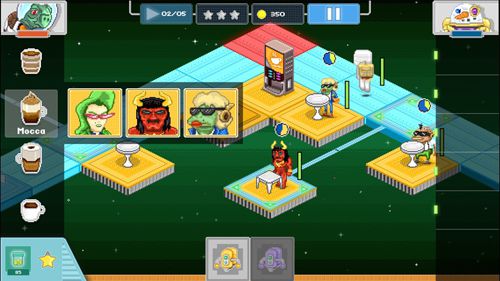 Gameplay screenshots of the Super barista for iPad, iPhone or iPod.