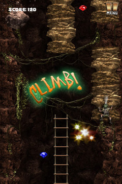 Gameplay screenshots of the Super Cave Escape for iPad, iPhone or iPod.
