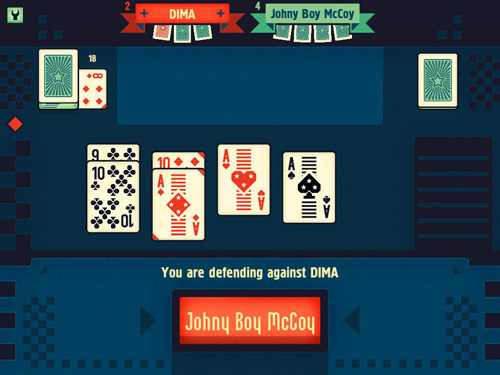 Gameplay screenshots of the Super durak for iPad, iPhone or iPod.