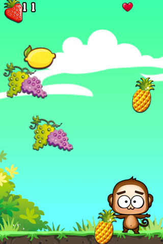 Gameplay screenshots of the Super monkey: Fruit for iPad, iPhone or iPod.